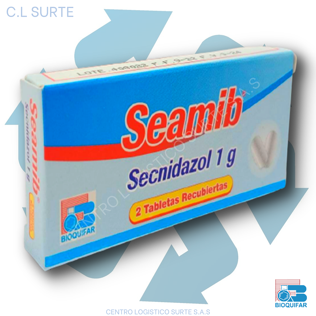 SEAMIB 1 G X 2 TAB SECNIDAZOL BIOQUIFAR