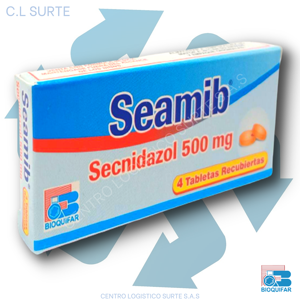 SEAMIB 500 MG X 4 TAB SECNIDAZOL BIOQUIFAR