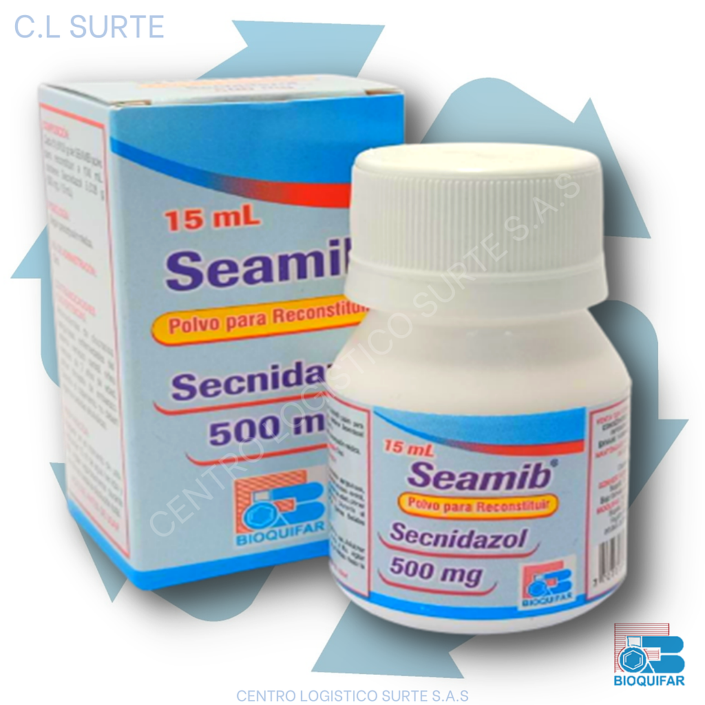 SEAMIB 500 MG SUSP X 15 ML SECNIDAZOL BIOQUIFAR