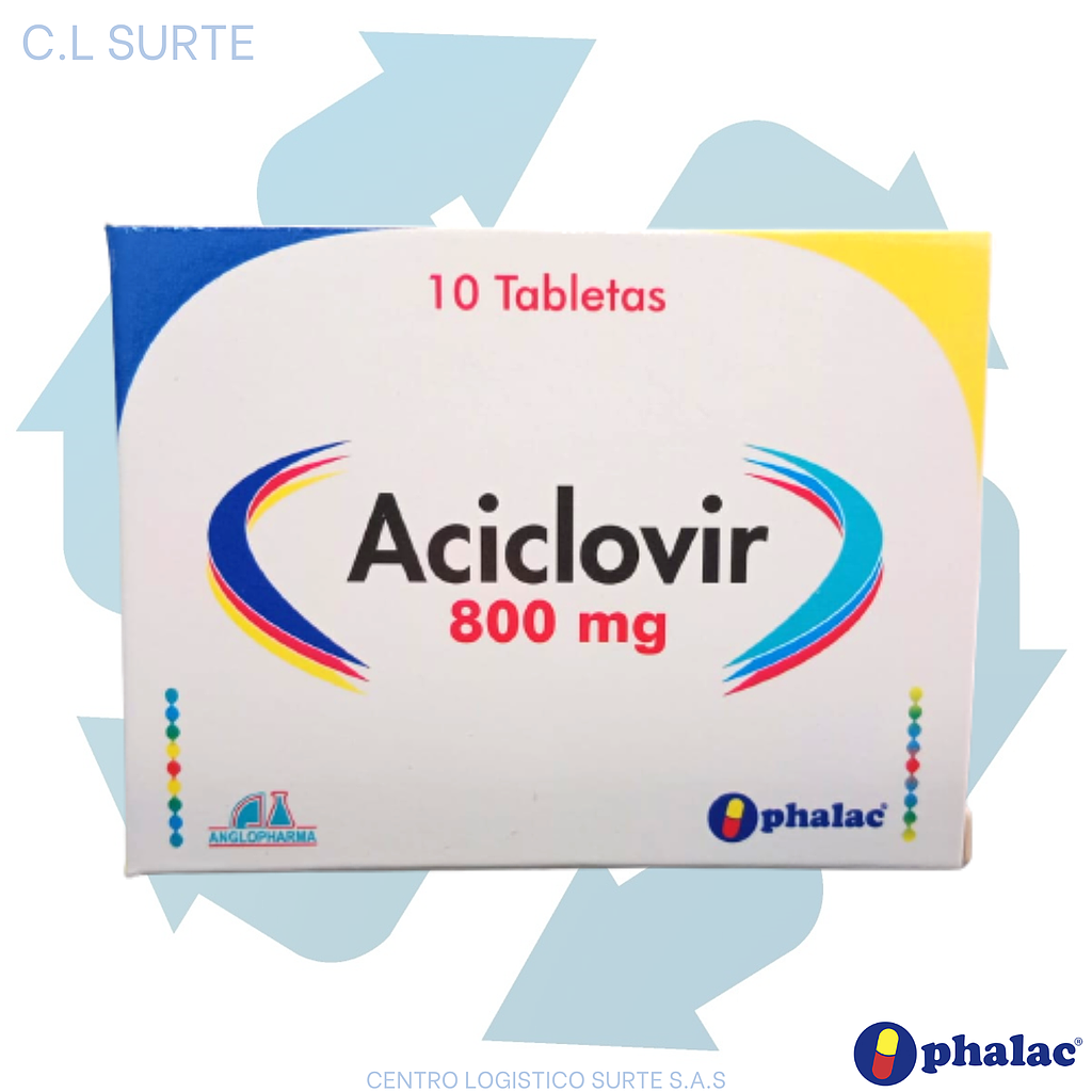 ACICLOVIR 800 MG X 10 TAB OPHALAC