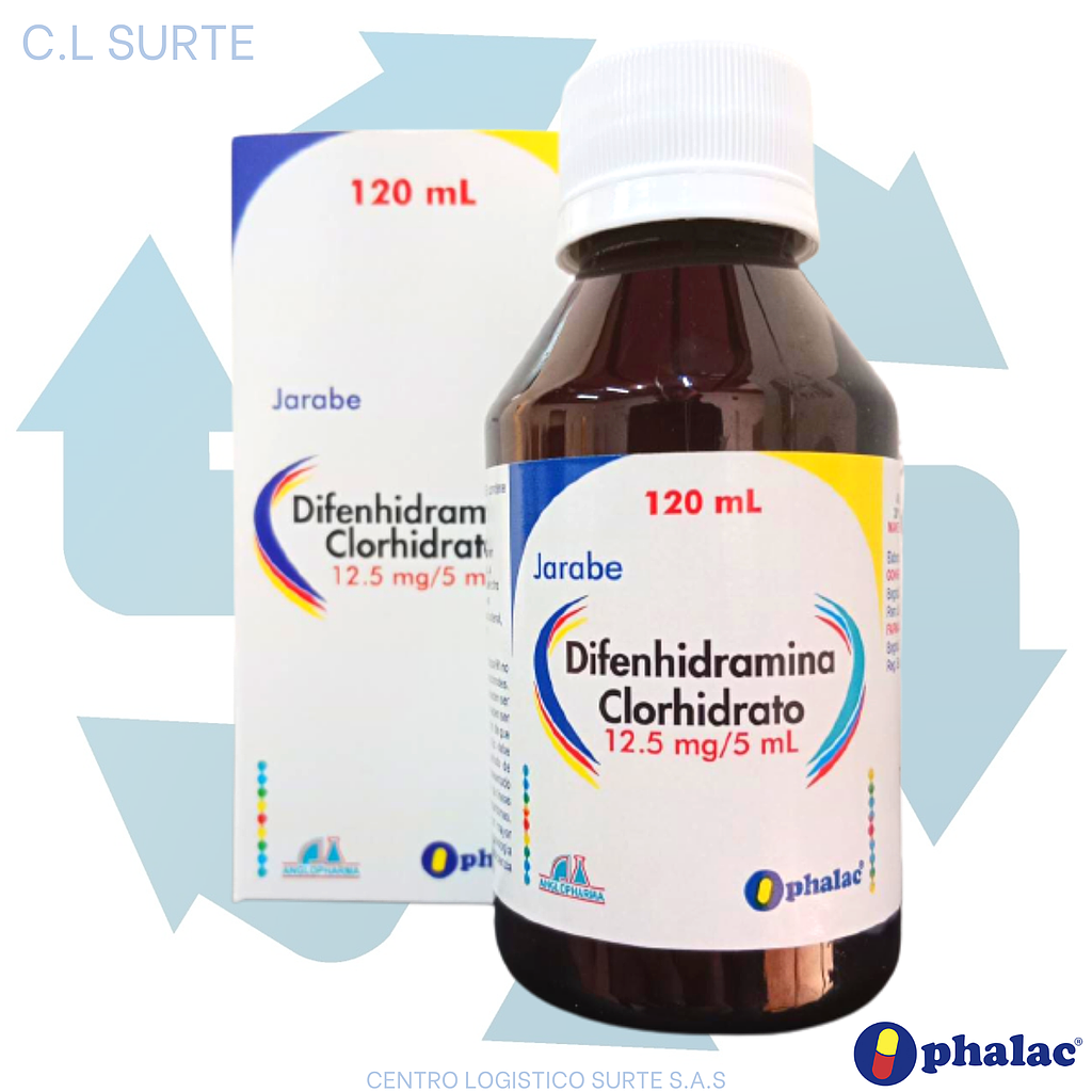 DIFENHIDRAMINA HCL JBE 250 MG X 120 ML OPHALAC