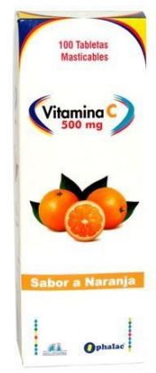 VITAMINA C 500 MG X 100 TAB NARANJA OPHALAC