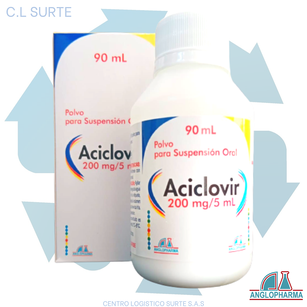 ACICLOVIR SUSP 200 MG X 90 ML ANGLOPHARMA