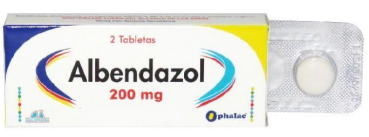 ALBENDAZOL 200 MG X  2 TAB ANGLOPHARMA