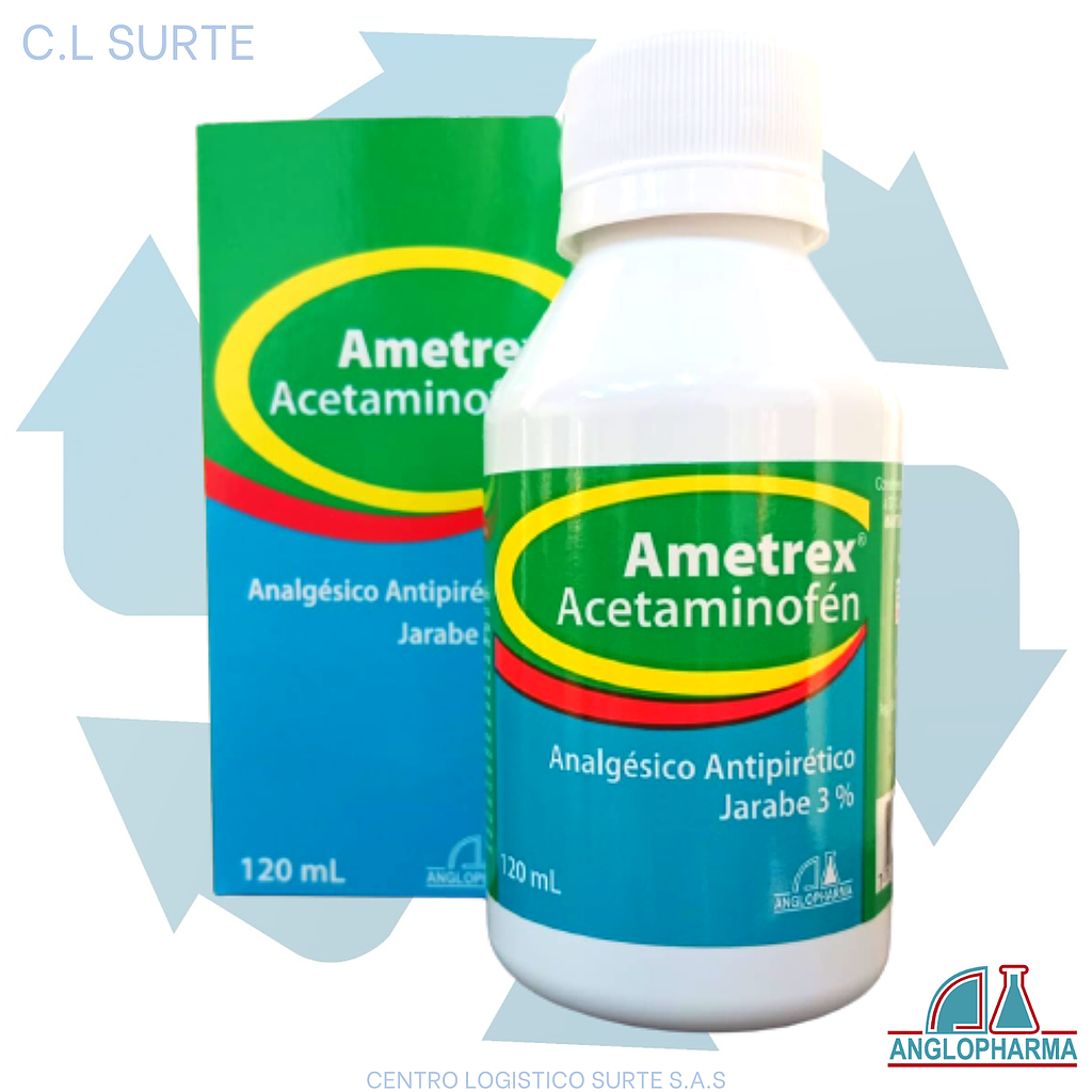 AMETREX JBE 3% X 120 ML ACETAMINOFEN ANGLOPHARMA