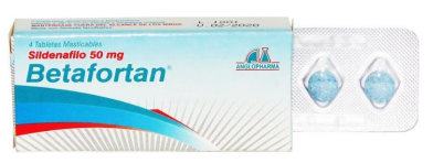 BETAFORTAN 50 MG X 4 TAB SILDENAFILO MAST ANGLOPHARMA