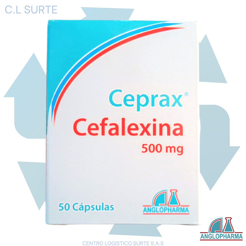 CEPRAX 500 MG X 50 CAP  (CEFALEXINA) ANGLOPHARMA