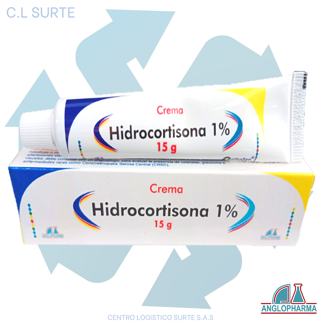 HIDROCORTISONA CREMA 1% X 15 GR ANGLOPHARMA