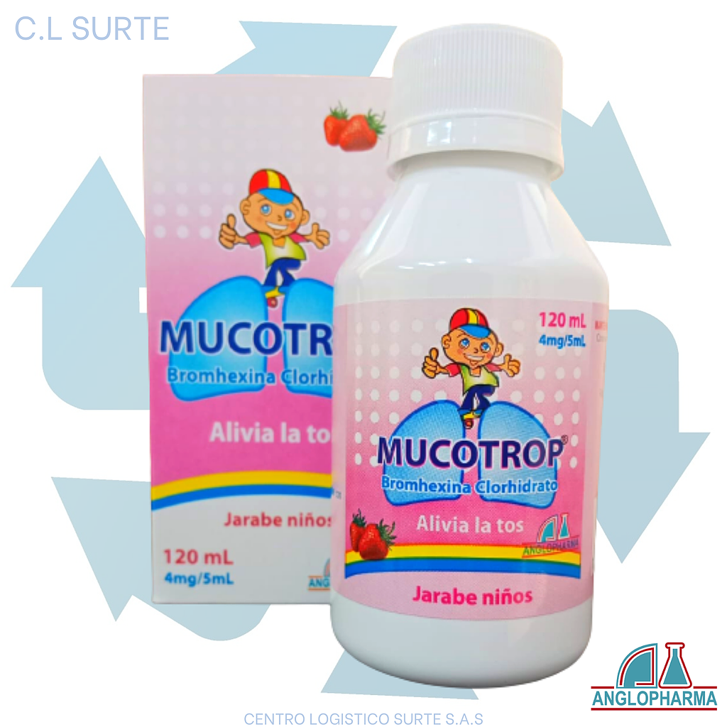 MUCOTROP JBE X 120 ML NIÑOS BROMHEXINA ANGLOPHARMA