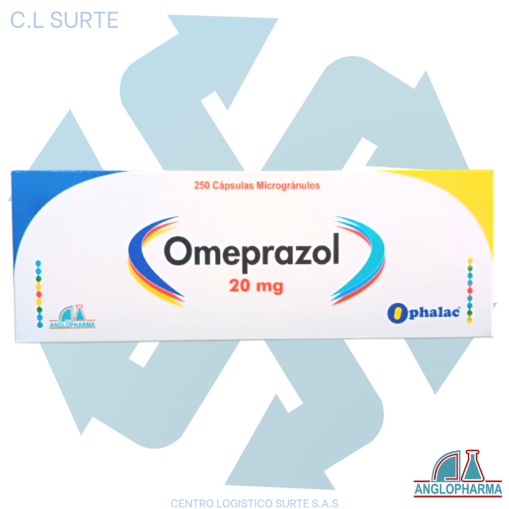 OMEPRAZOL 20 MG X 250 CAP OPHALAC