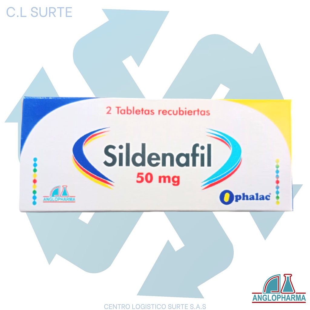 SILDENAFIL 50 MG X 2 TAB ANGLOPHARMA