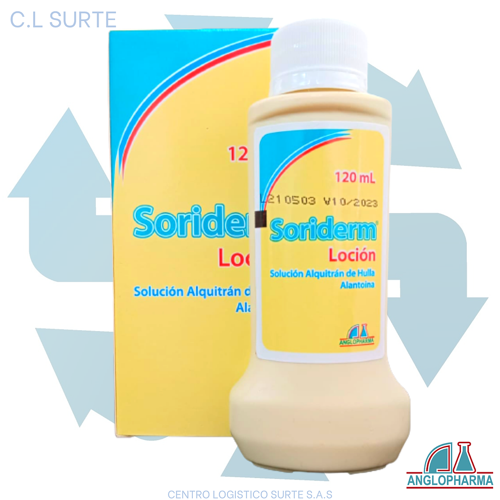 SORIDERM LOCION X 120 ML ALQUITRAN DE HULLA ANGLOPHARMA