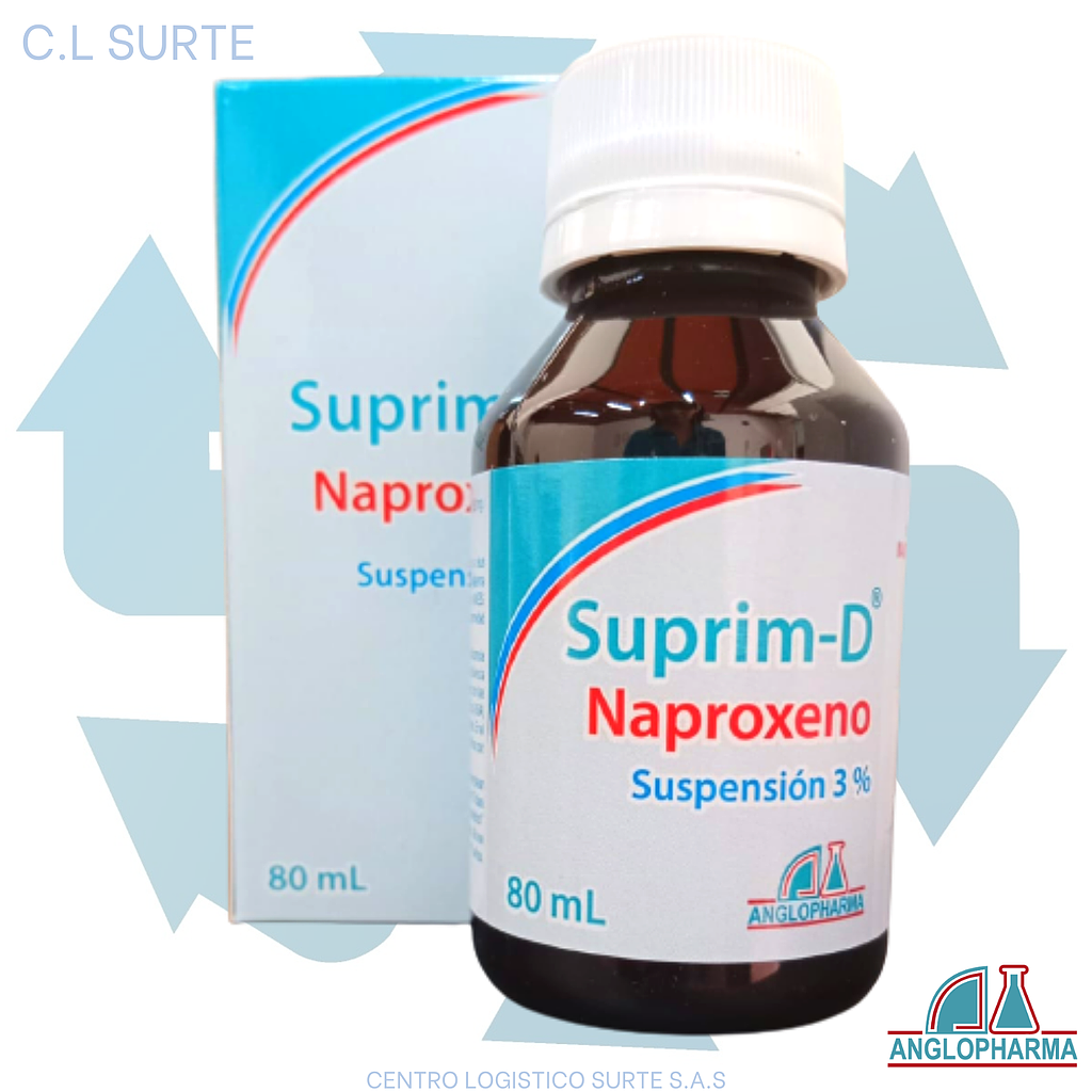 SUPRIM-D SUSP X 80 ML NAPROXENO ANGLOPHARMA