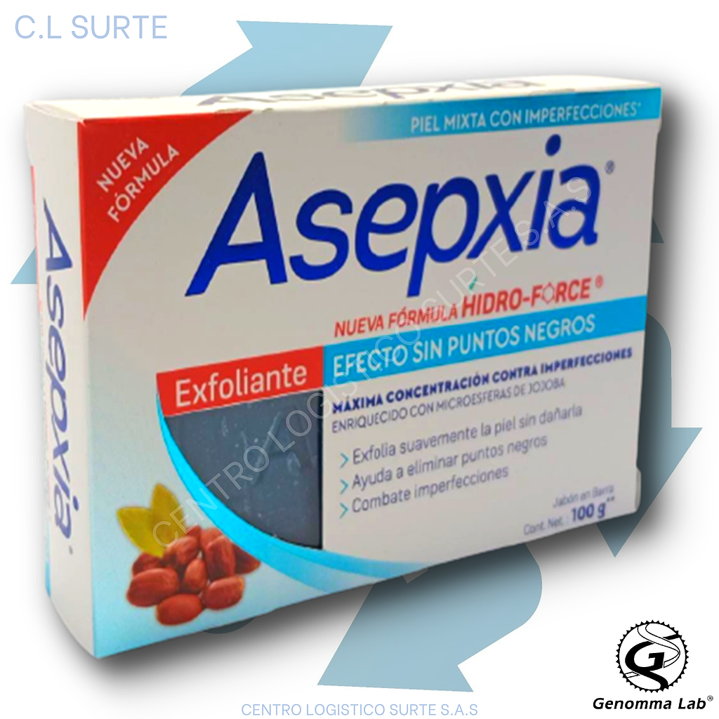ASEPXIA JABON X 100 G EXFOLIANTE GENOMMA LAB + IVA