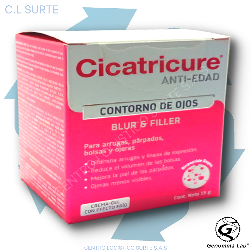 CICATRICURE CONTORNO DE OJOS BLUR&amp;FILLER X 15 G GENOMMA LAB + IVA