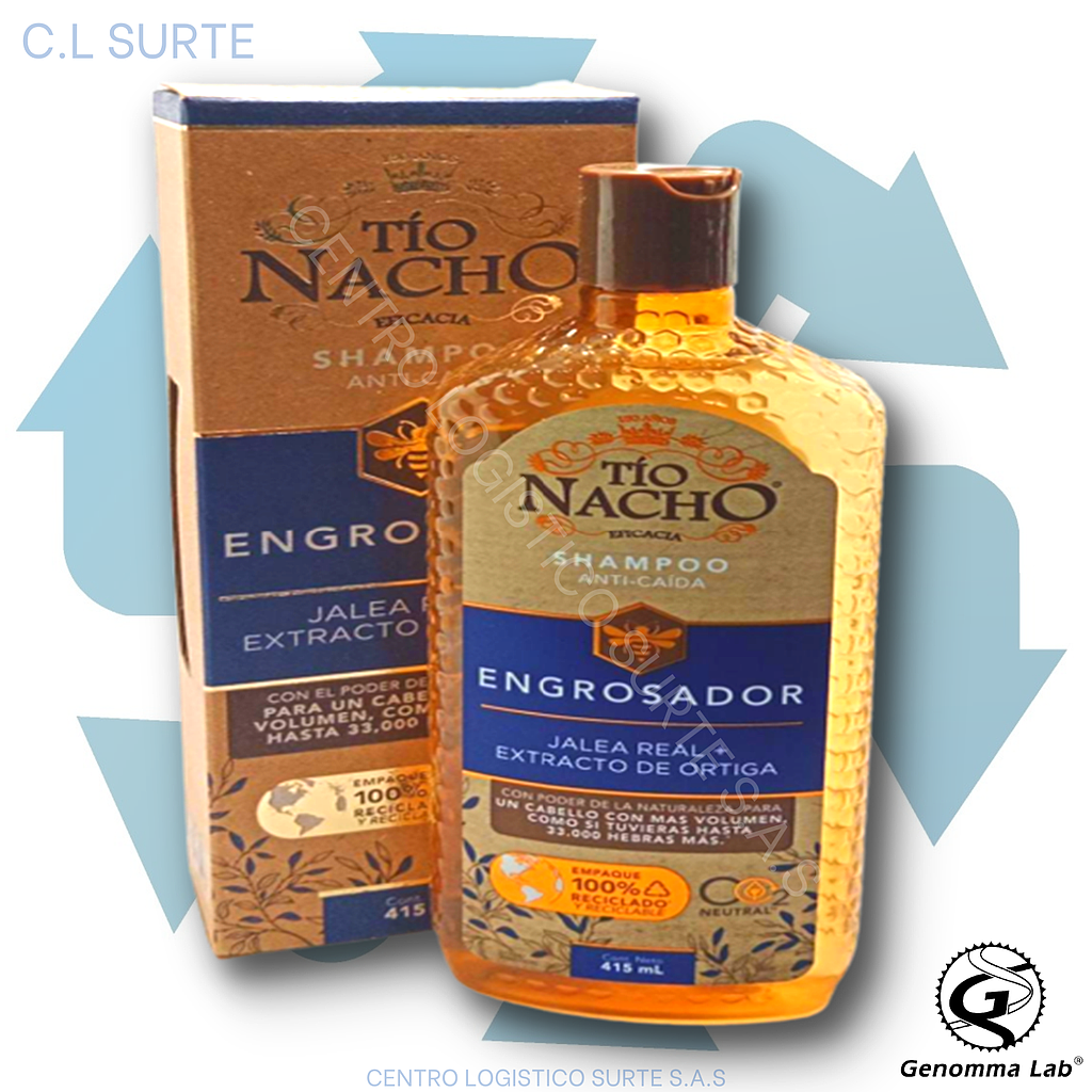 TIO NACHO CHAMPU X 415 ML ENGROSADOR GENOMMA LAB + IVA