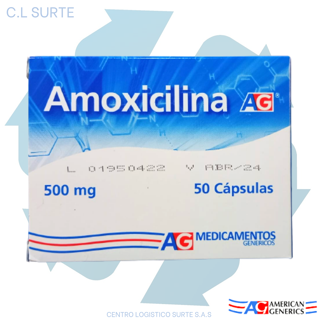 AMOXICILINA 500 MG X  50 CAP A-G