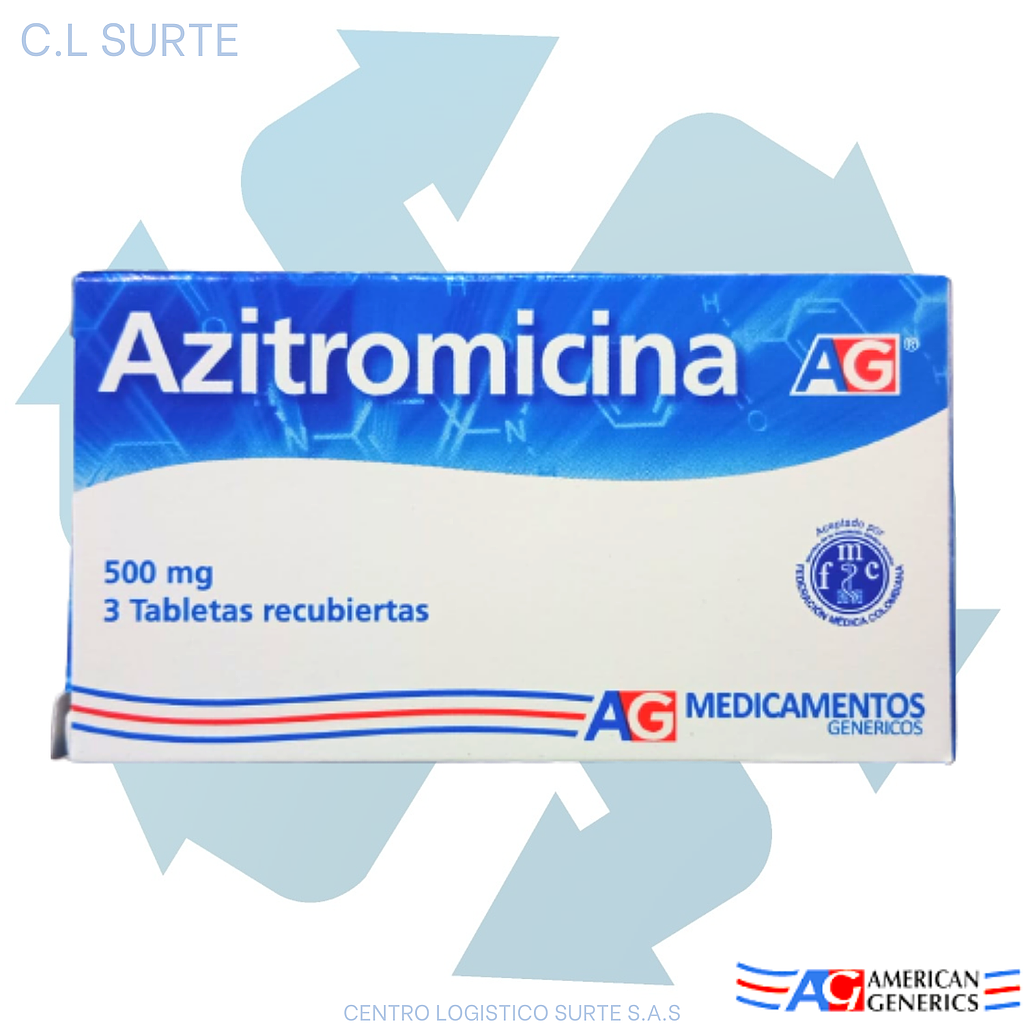 AZITROMICINA 500 MG X 3 TAB A-G