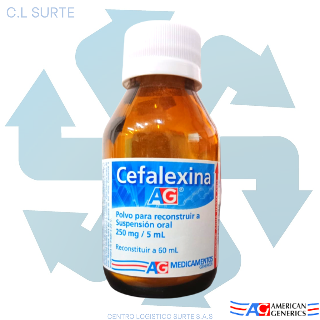 CEFALEXINA 250 MG SUSP X 60 ML A-G