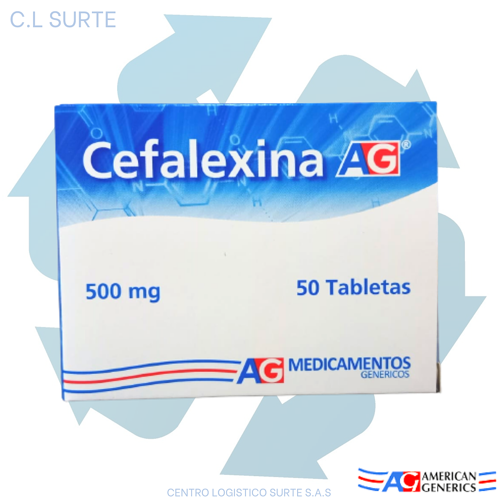 CEFALEXINA 500 MG X 50 TAB A-G