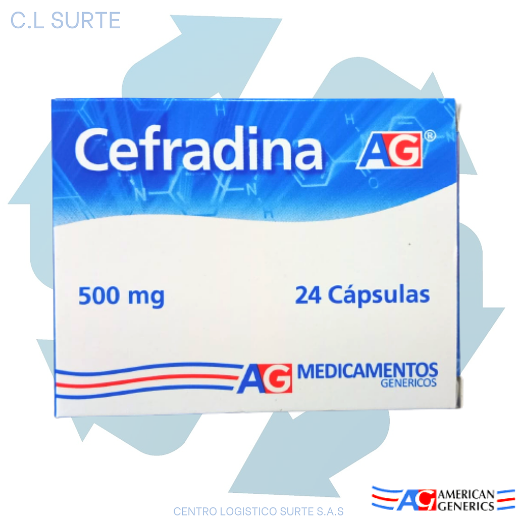 CEFRADINA 500 MG X 24 CAPS A-G