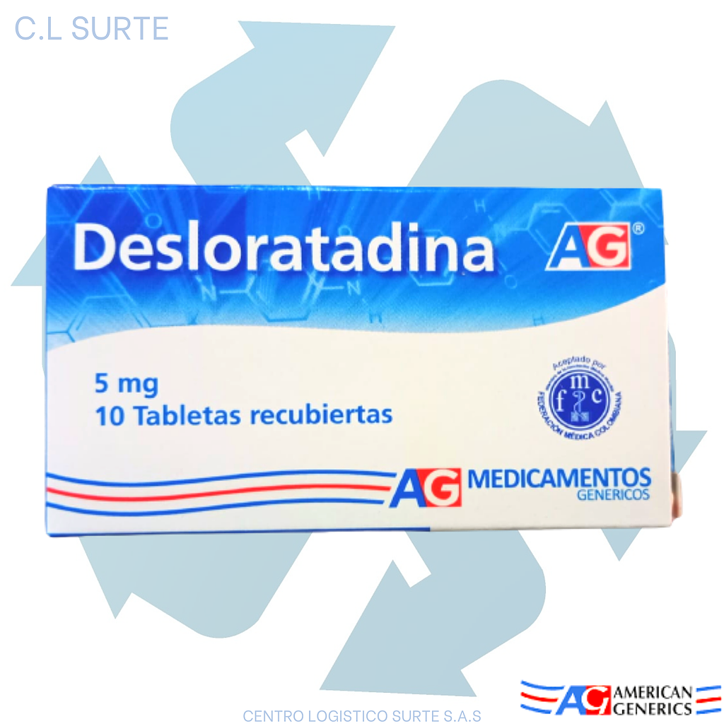 DESLORATADINA 5 MG X 10 TAB A-G