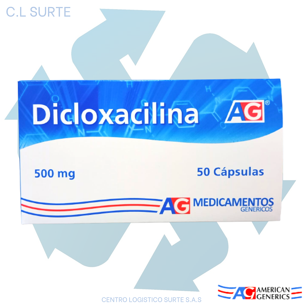 DICLOXACILINA 500 MG X 50 CAPS A-G