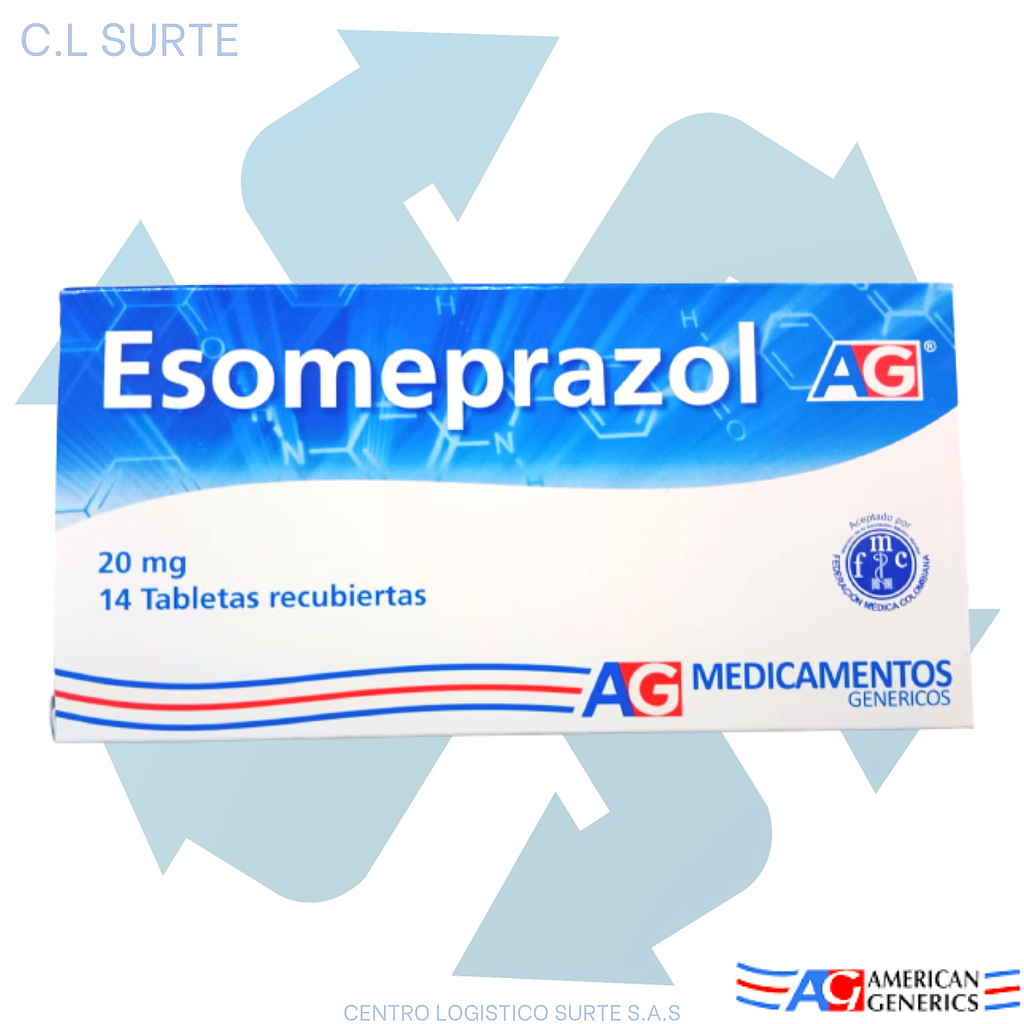 ESOMEPRAZOL 20 MG X 14 TAB A-G