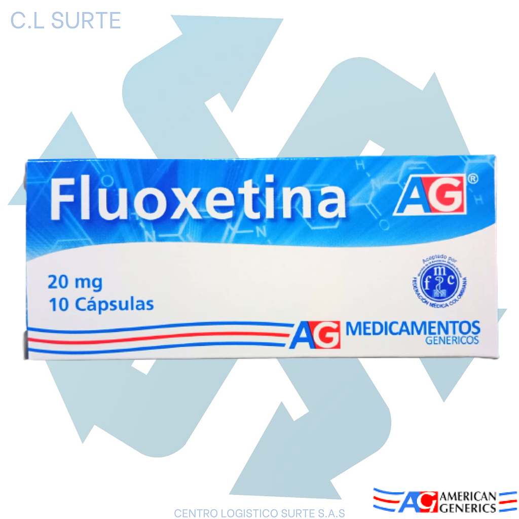 FLUOXETINA 20 MG X 10 CAPS A-G