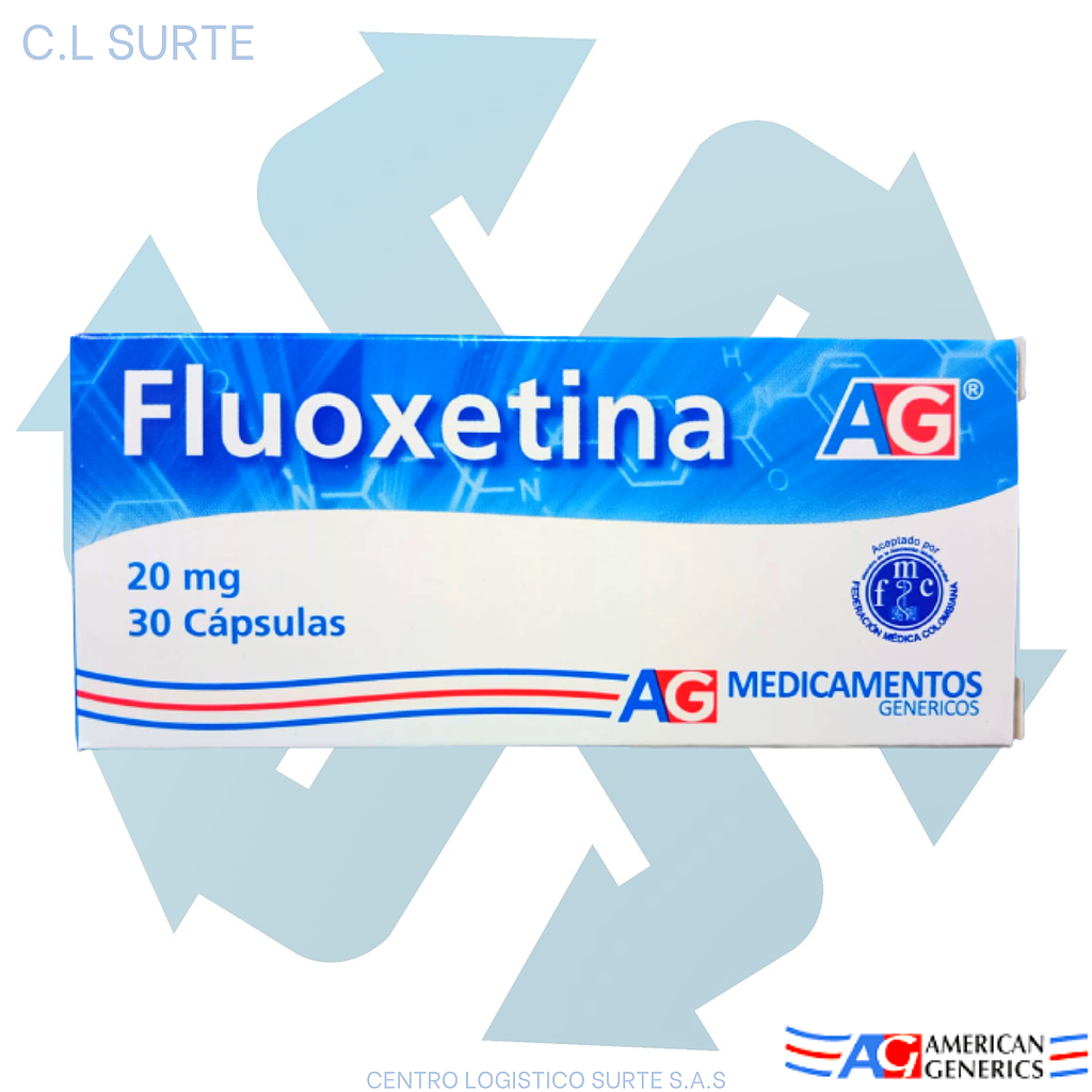 FLUOXETINA 20 MG X 30 CAPS A-G
