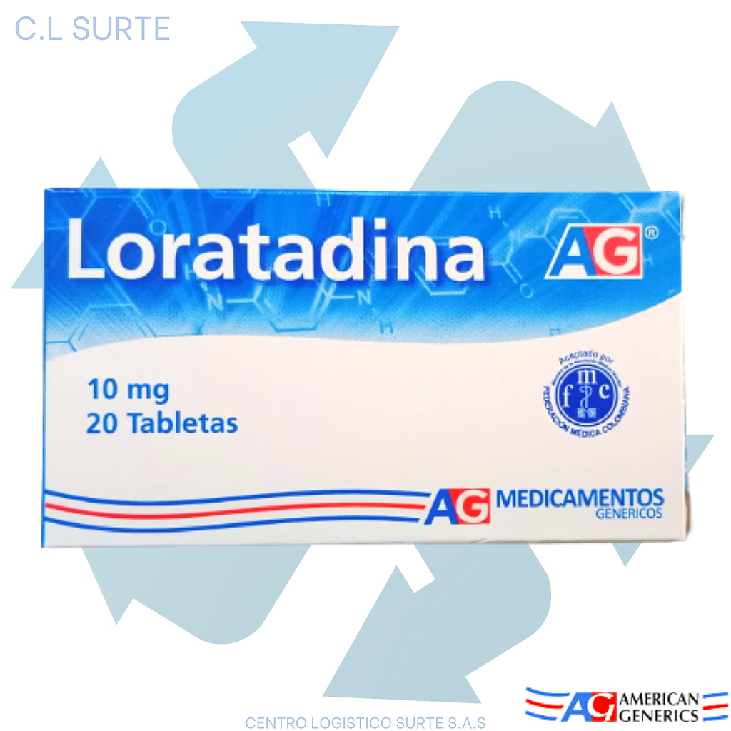 LORATADINA 10 MG X 20 TAB A-G