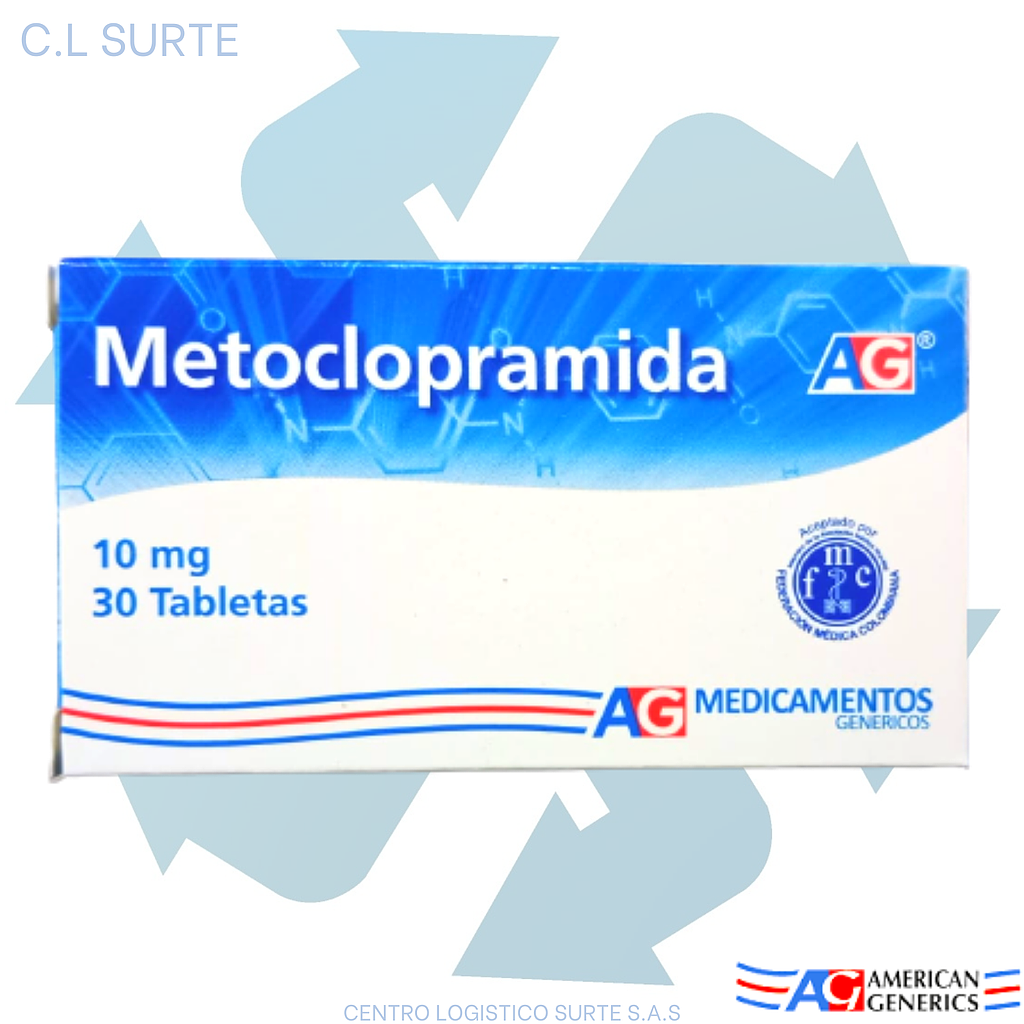 METOCLOPRAMIDA 10 MG X 30 TAB A-G