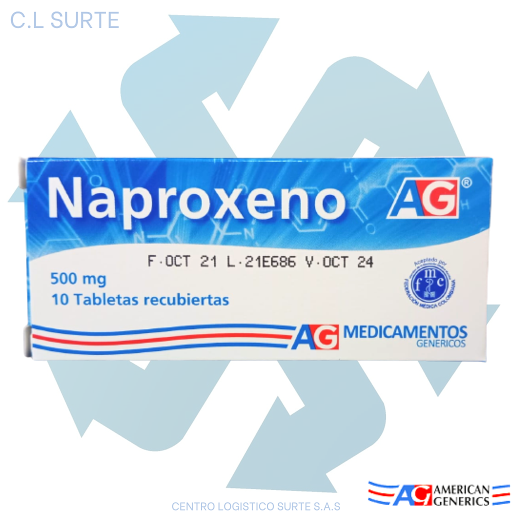 NAPROXENO 500 MG X 10 TAB A-G
