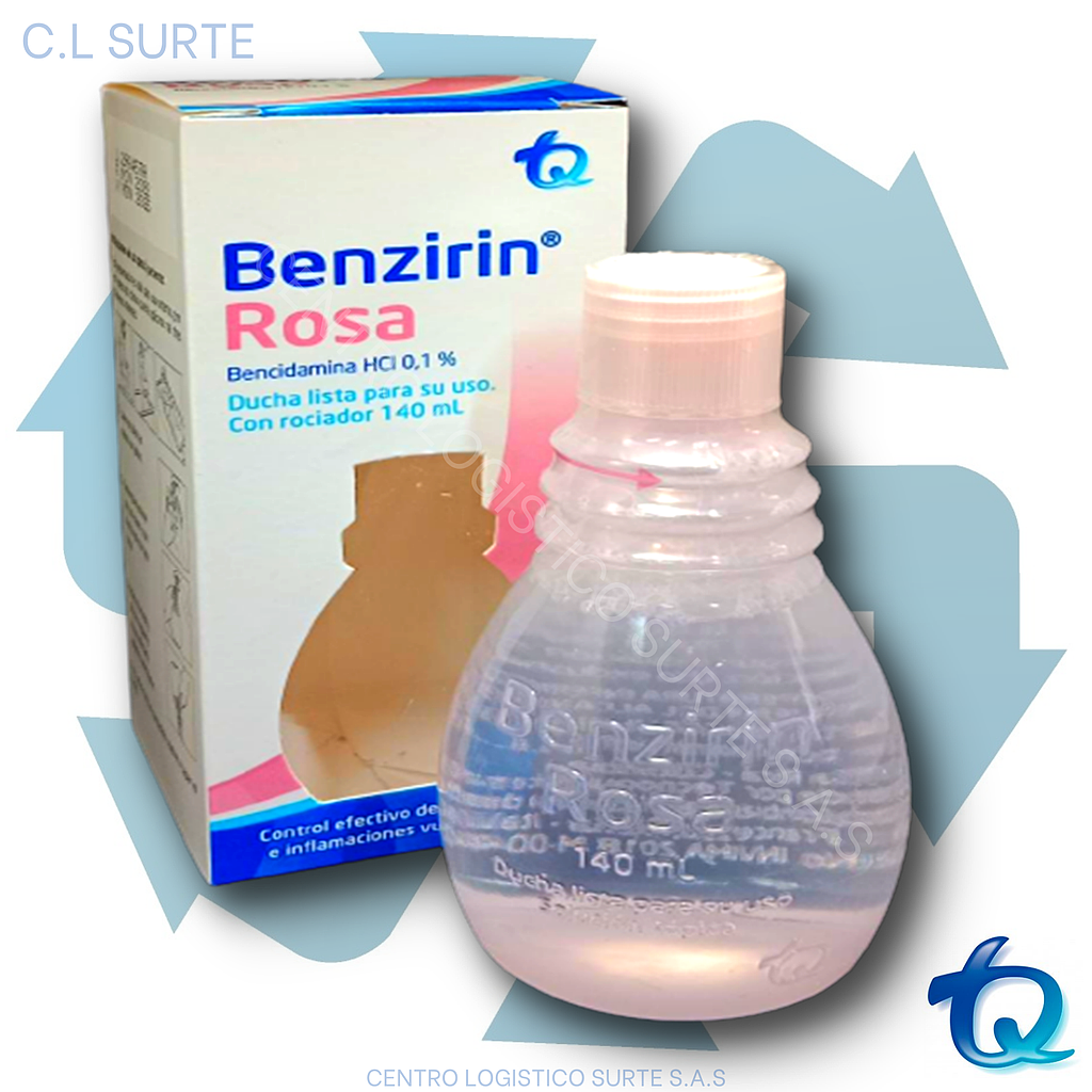 BENZIRIN ROSA X 140 ML DUCHA ROCIAD BENC ETICOS TQ