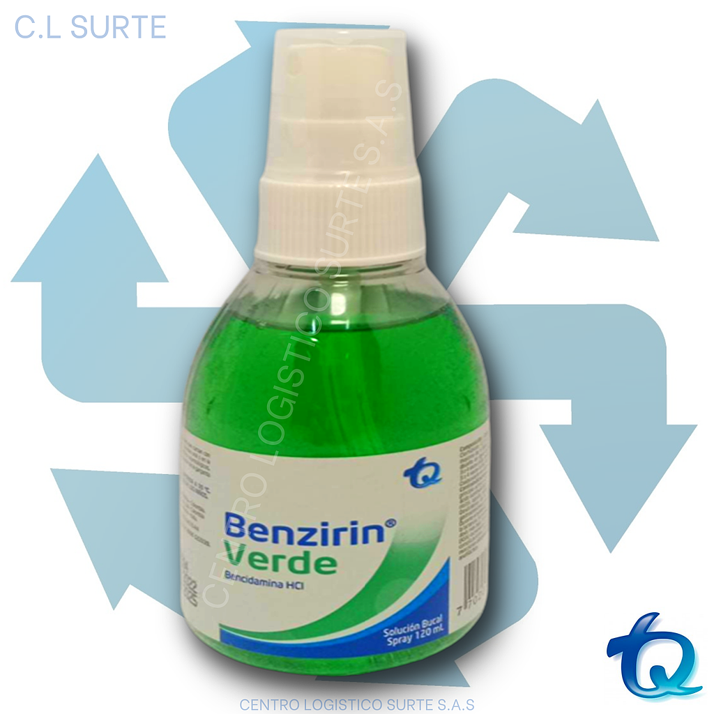 BENZIRIN VERDE X 120 ML SPRAY BENCIDAMIN ETICOS TQ