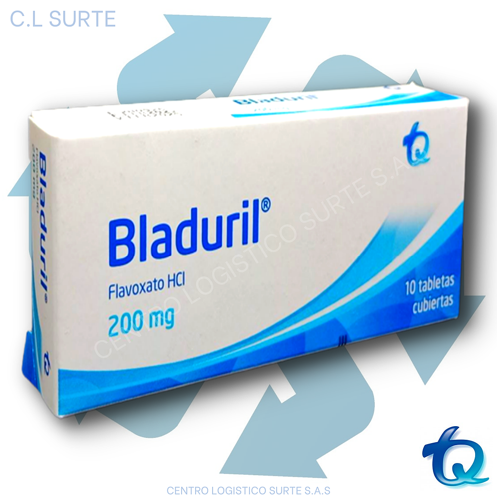 BLADURIL 200 MG X 10 TAB FLAVOXATO ETICOS TQ