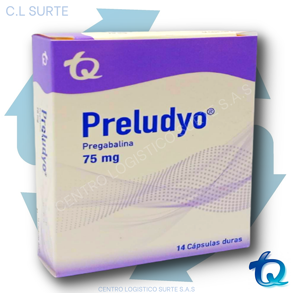 PRELUDYO  75 MG X 14 CAPS PREGABALINA ETICOS TQ