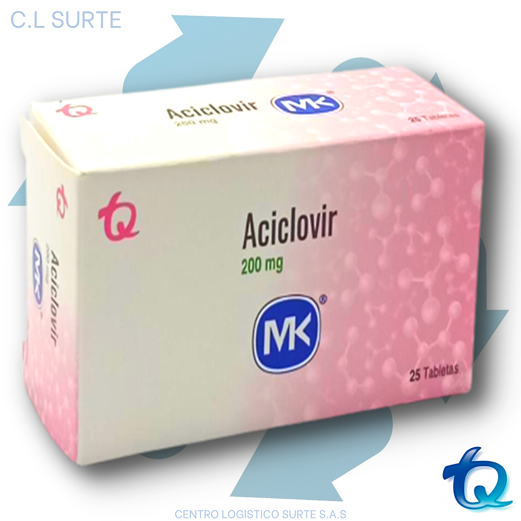 ACICLOVIR 200 MG X  25 TAB MK TQ