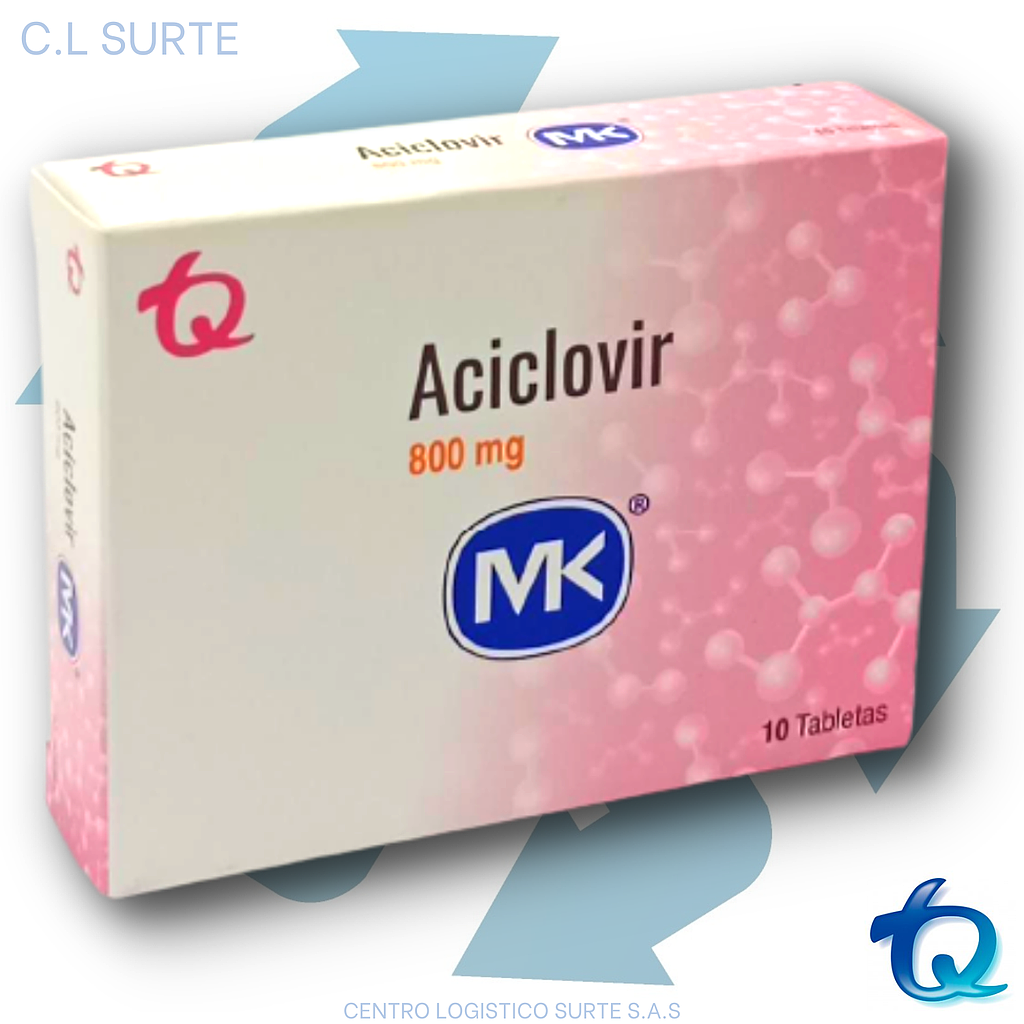 ACICLOVIR 800 MG X 10 TAB MK TQ