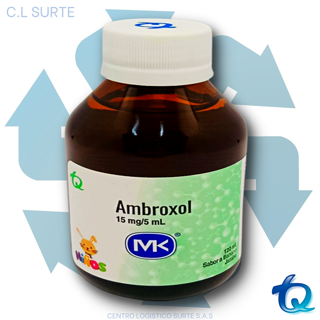 AMBROXOL 15 MG SUSP X 120 ML MK TQ