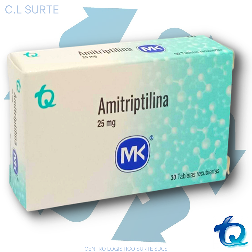 AMITRIPTILINA 25 MG X 30 TAB MK TQ