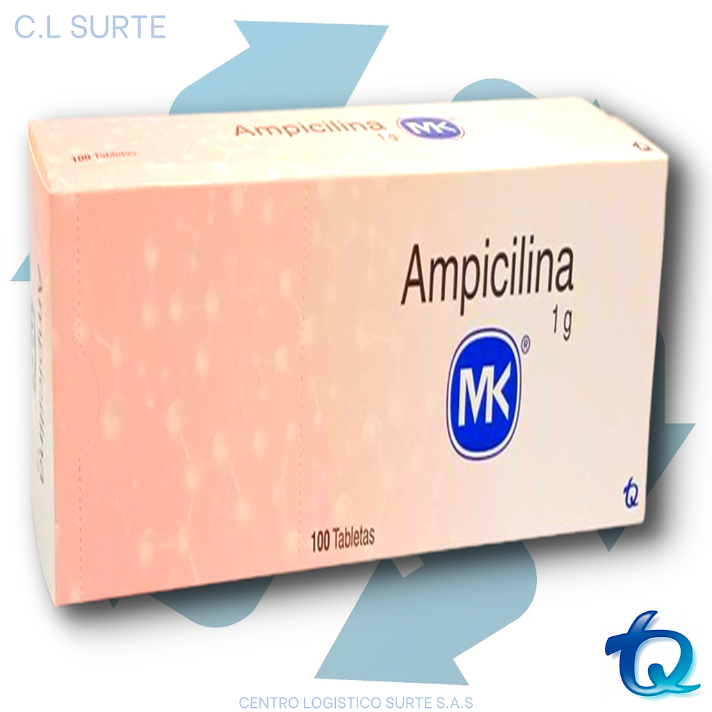 AMPICILINA 1 G X 100 TAB MK TQ