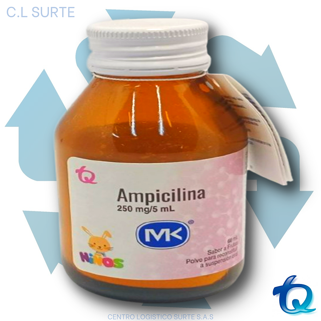 AMPICILINA 250 MG SUSP X 60 ML MK TQ