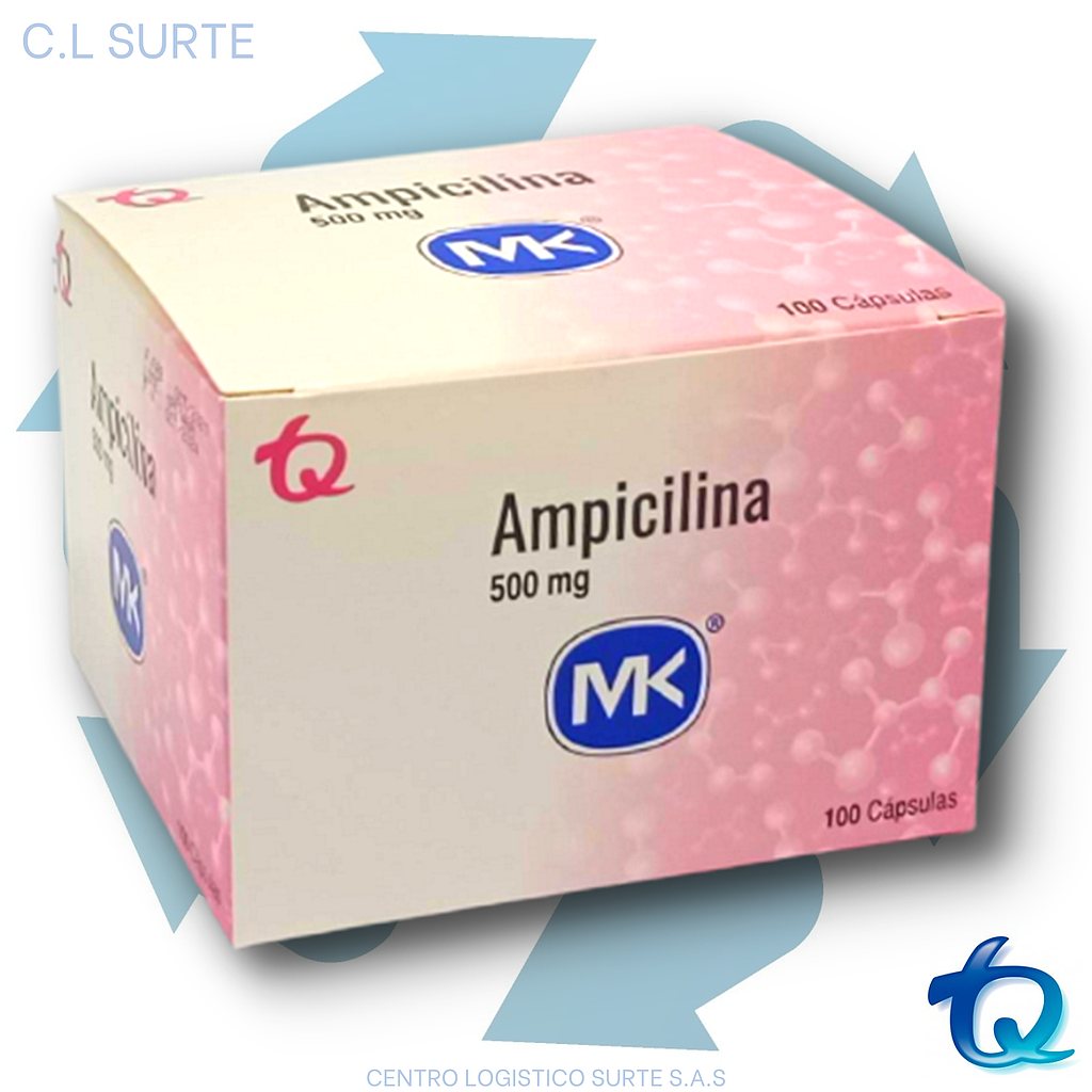 AMPICILINA 500 MG X 100 CAP MK TQ