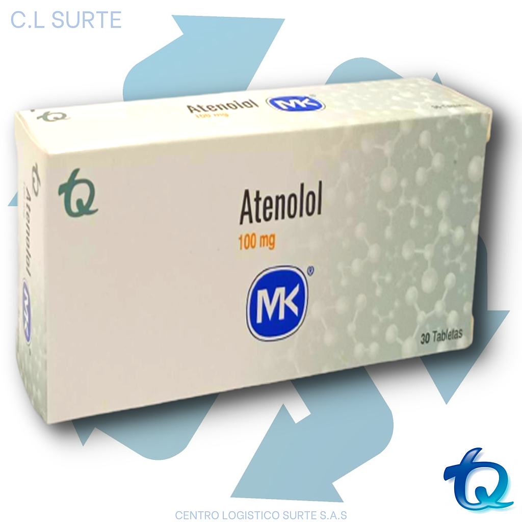 ATENOLOL 100 MG X 30 TAB MK TQ