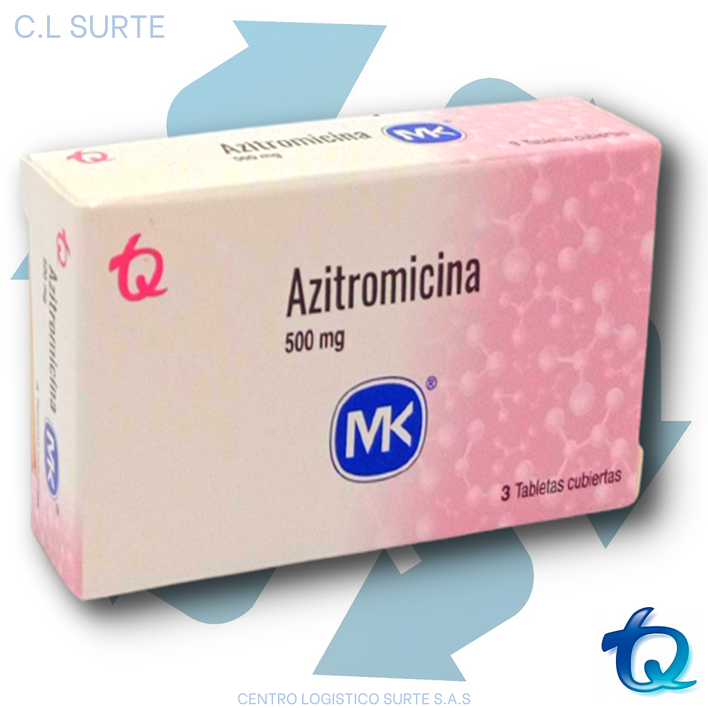 AZITROMICINA 500 MG X 3 TAB MK TQ
