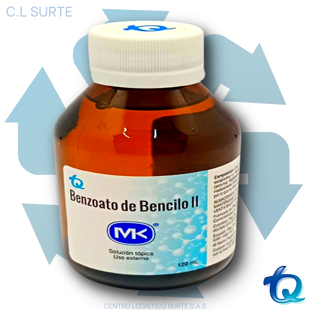 BENZOATO DE BENCILO X 120 ML MK TQ