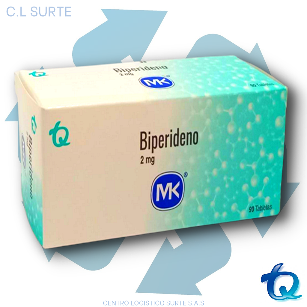 BIPERIDENO 2 MG X 90 TAB MK TQ