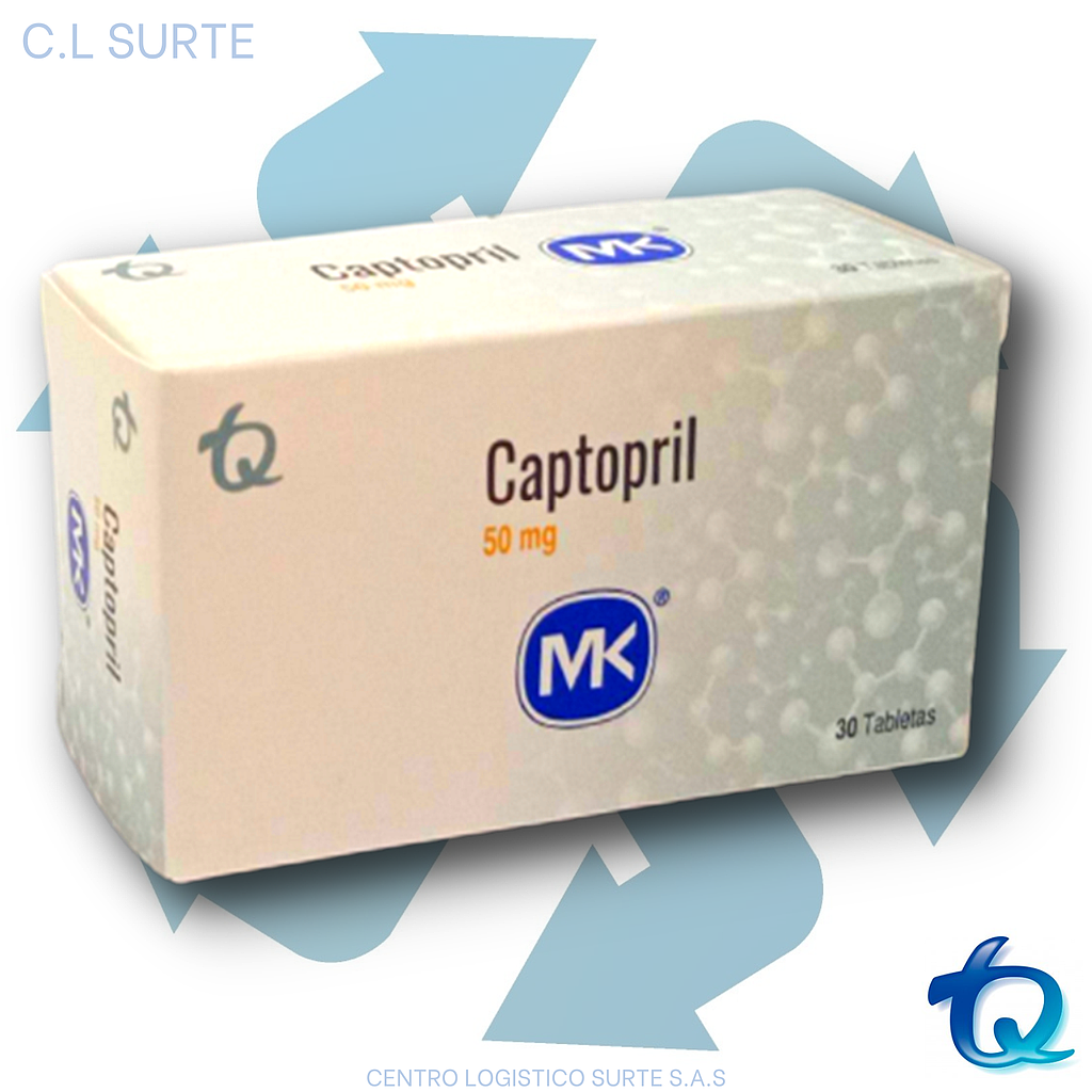 CAPTOPRIL 50 MG X 30 TAB MK TQ