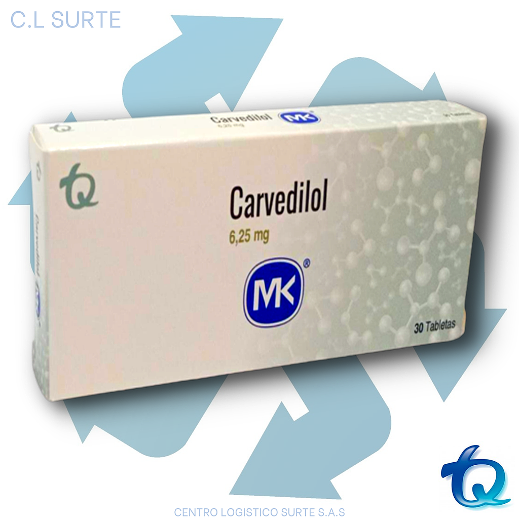 CARVEDILOL  6.25 MG X 30 TAB MK TQ 